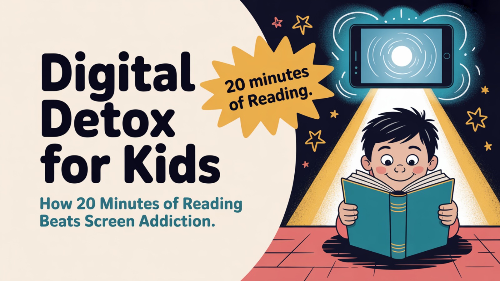Digital Detox for Kids: How 20 Minutes of Reading Beats Screen Addiction
